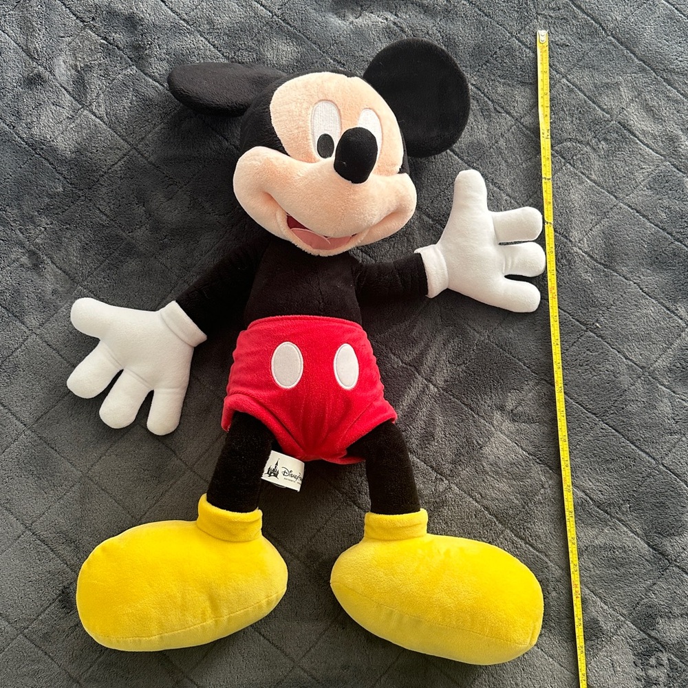 LARGE Disney Plush Mickey Mouse Stuffed Animal 24-28 inches tall
